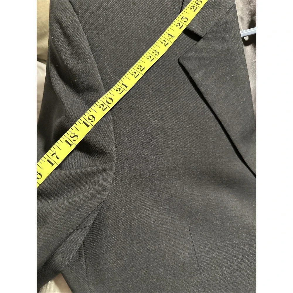 John W Nordstrom Men's Suit Jacket 44R38 Canada Gray Wool Blazer Dark Gray‎